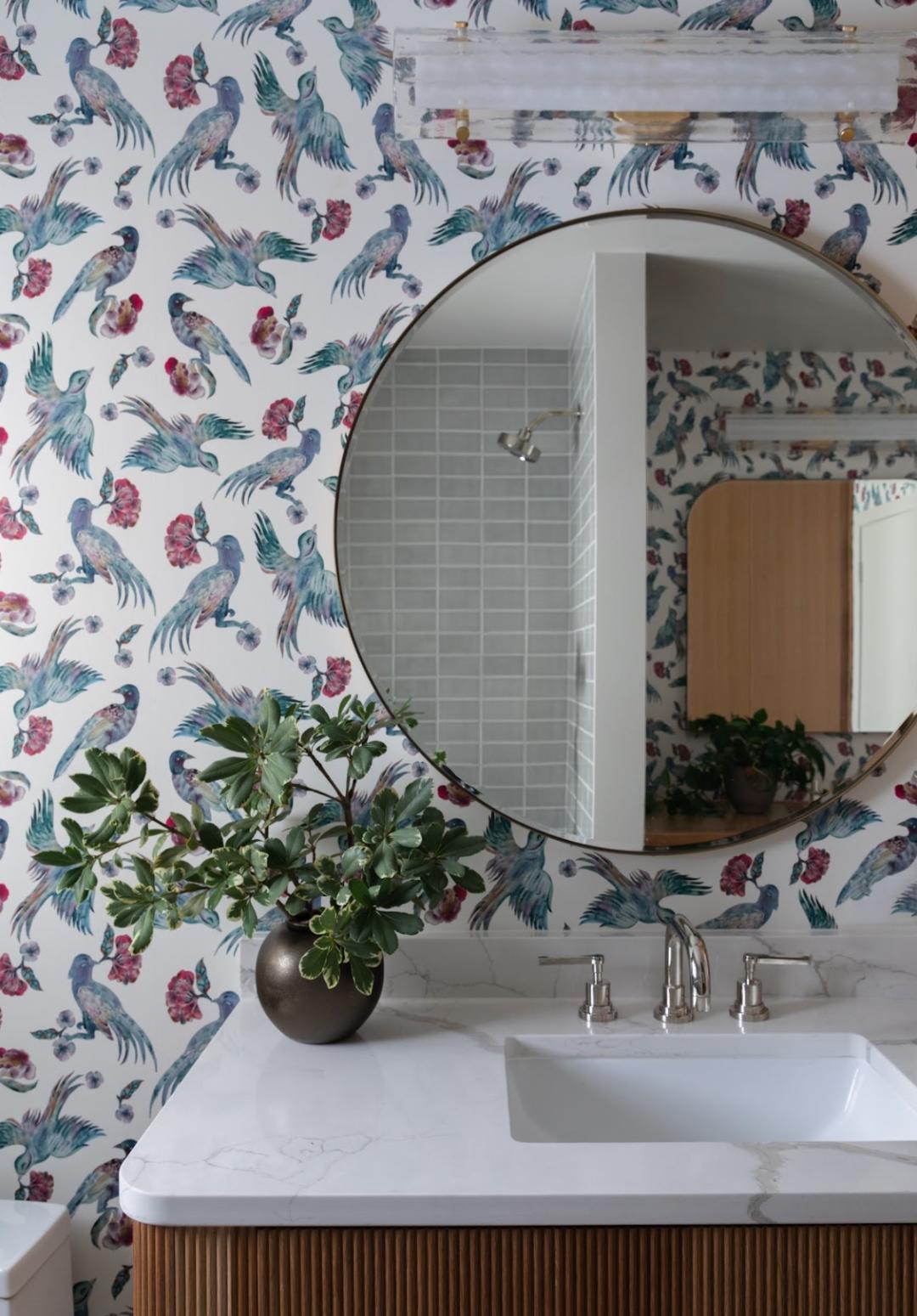 Jade Birds in Linen