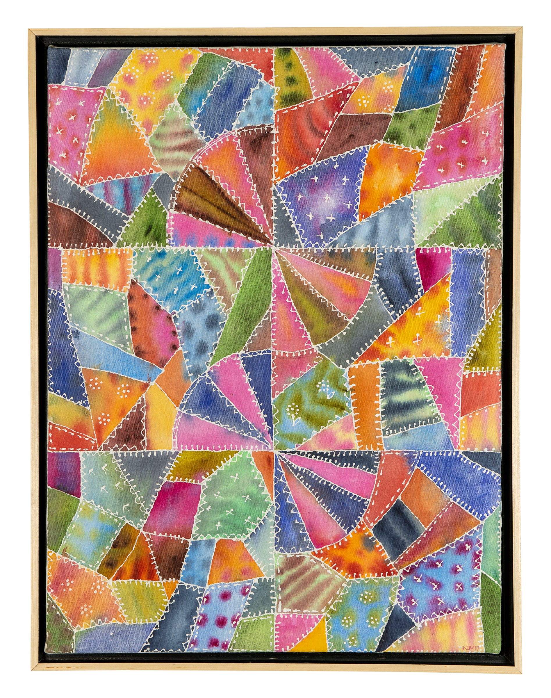 Memory quilt study, Watercolor on Canvas,