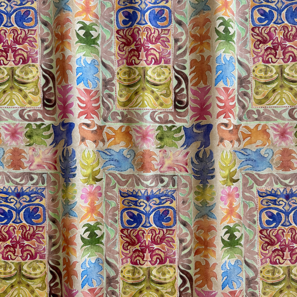 Carnival Stripe Linen Cotton Blend