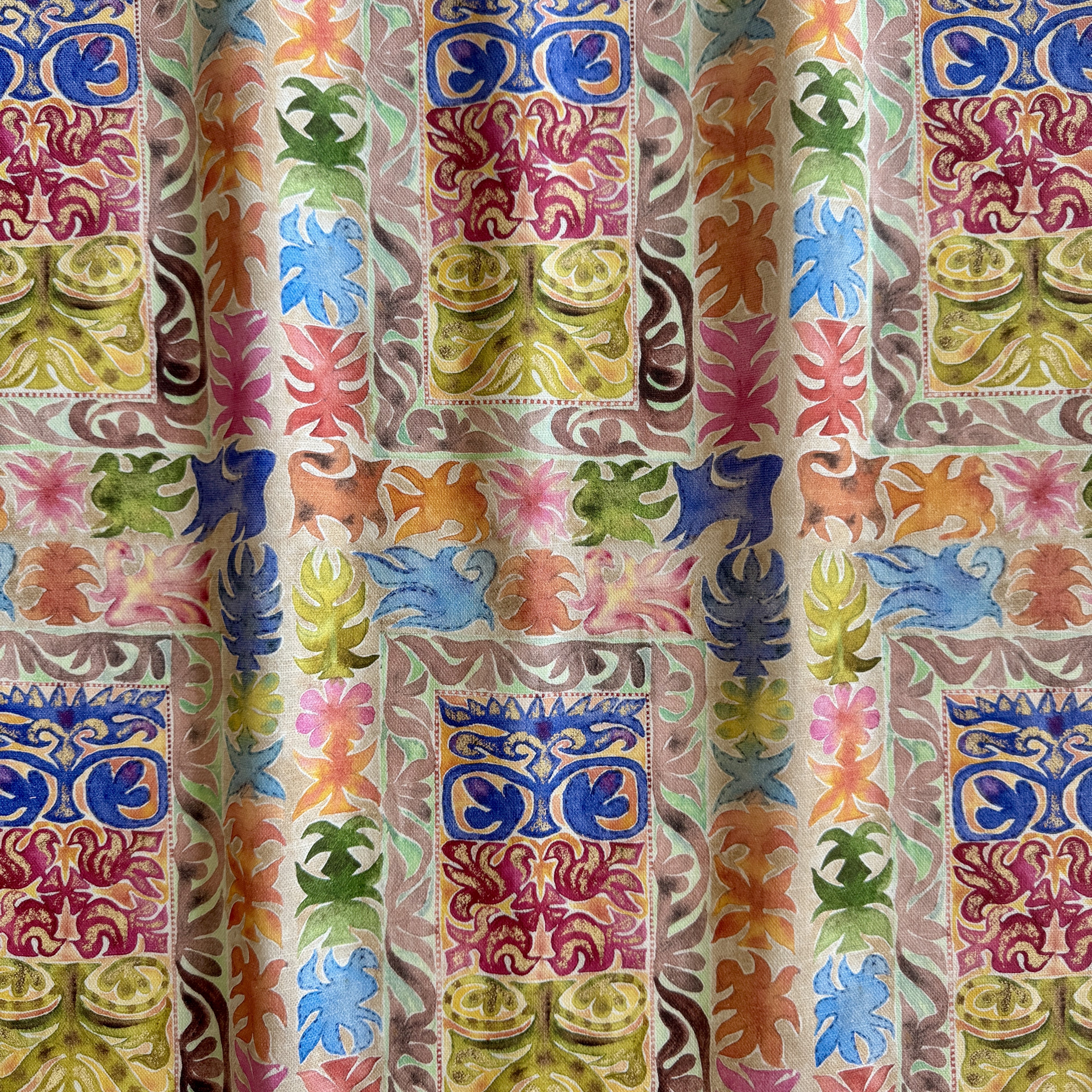 Carnival Stripe Linen Cotton Blend