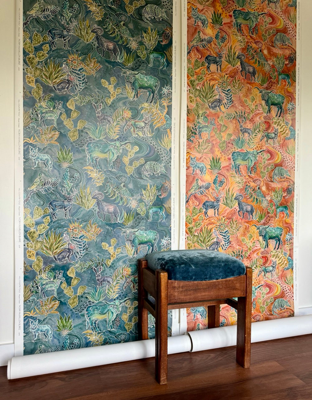 Hill Country Toile in Mayan Green