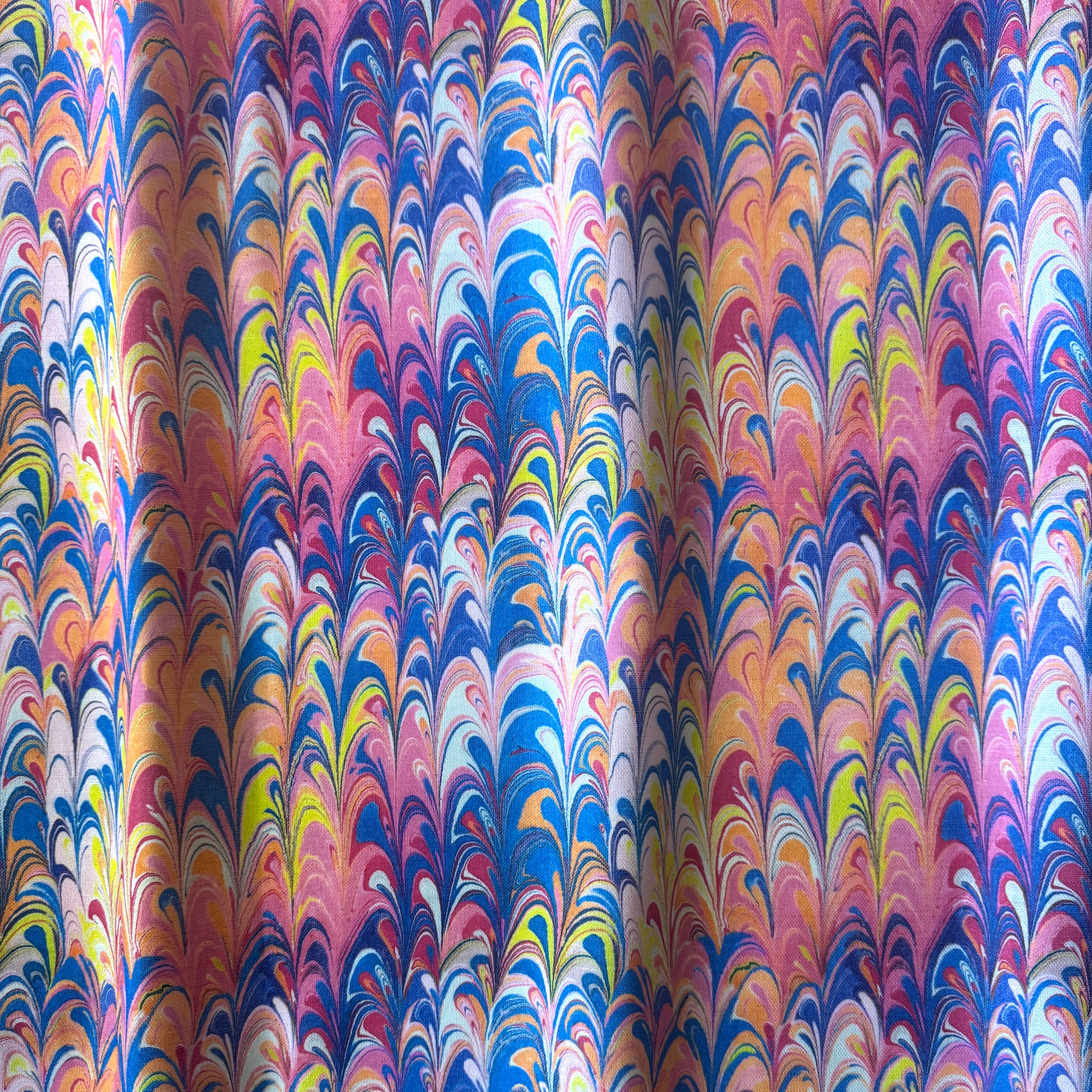 Marbled Carnival - Linen Cotton Blend