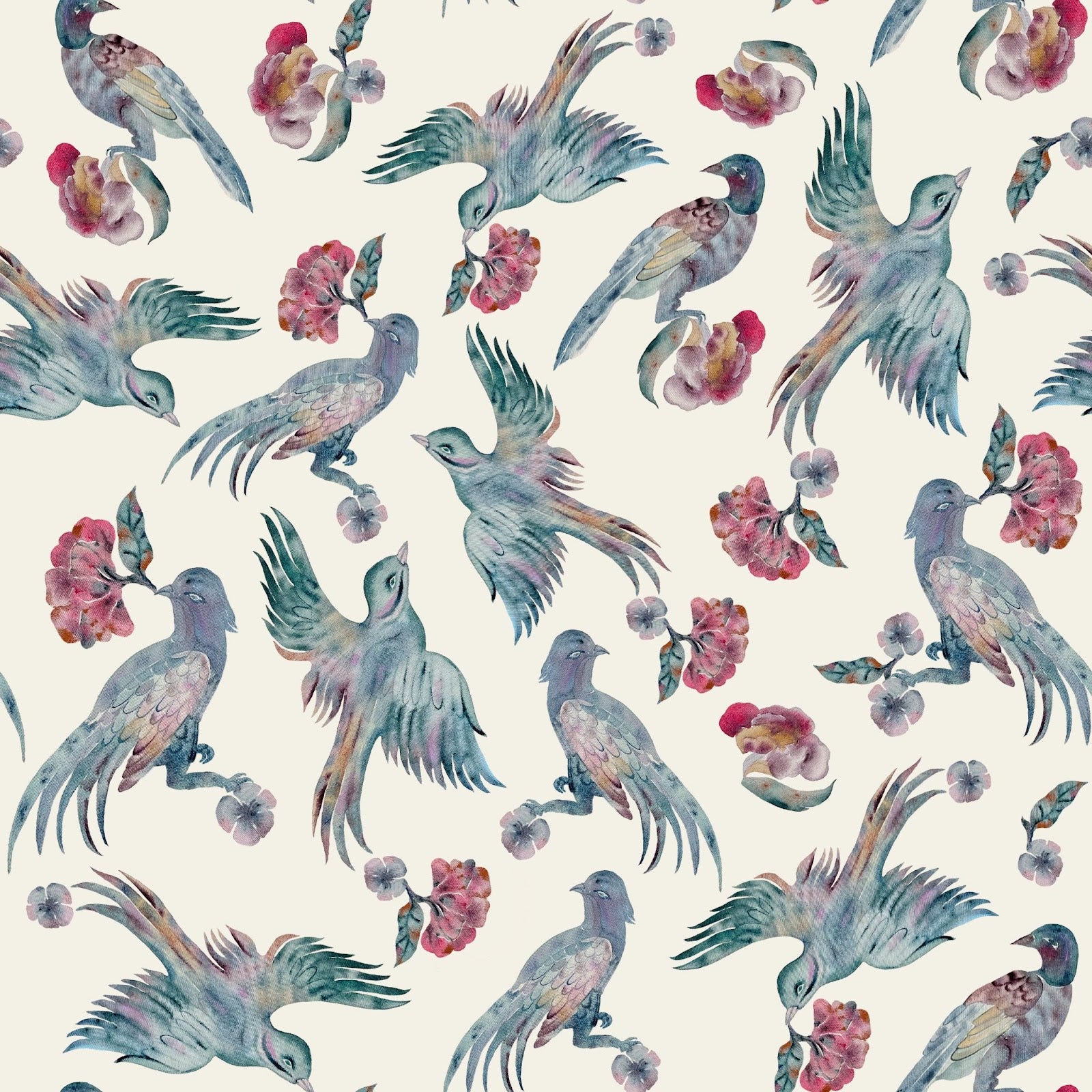 Jade Birds Linen