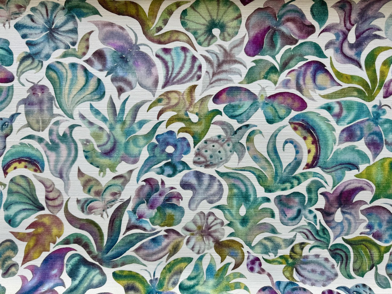 Night Garden Grasscloth