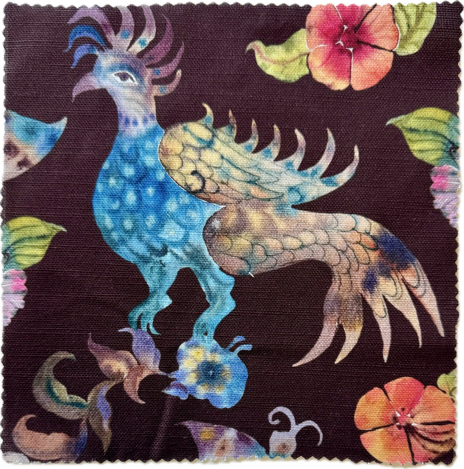 Psychedelic Pheasant  Chocolate Mauve