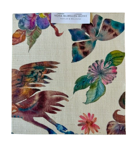 Psychedelic Pheasant Grasscloth