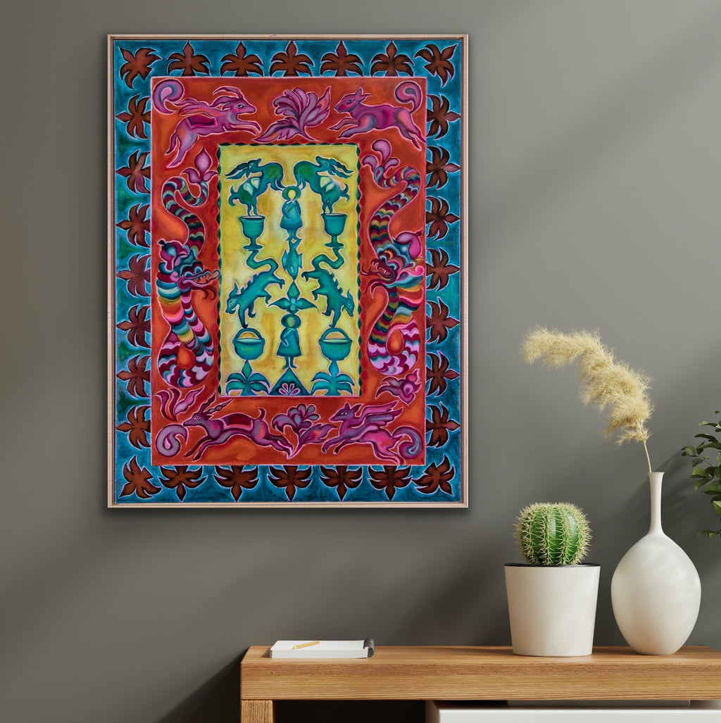 Witches Brew Tapestry, Oil on Canvas, 30x40