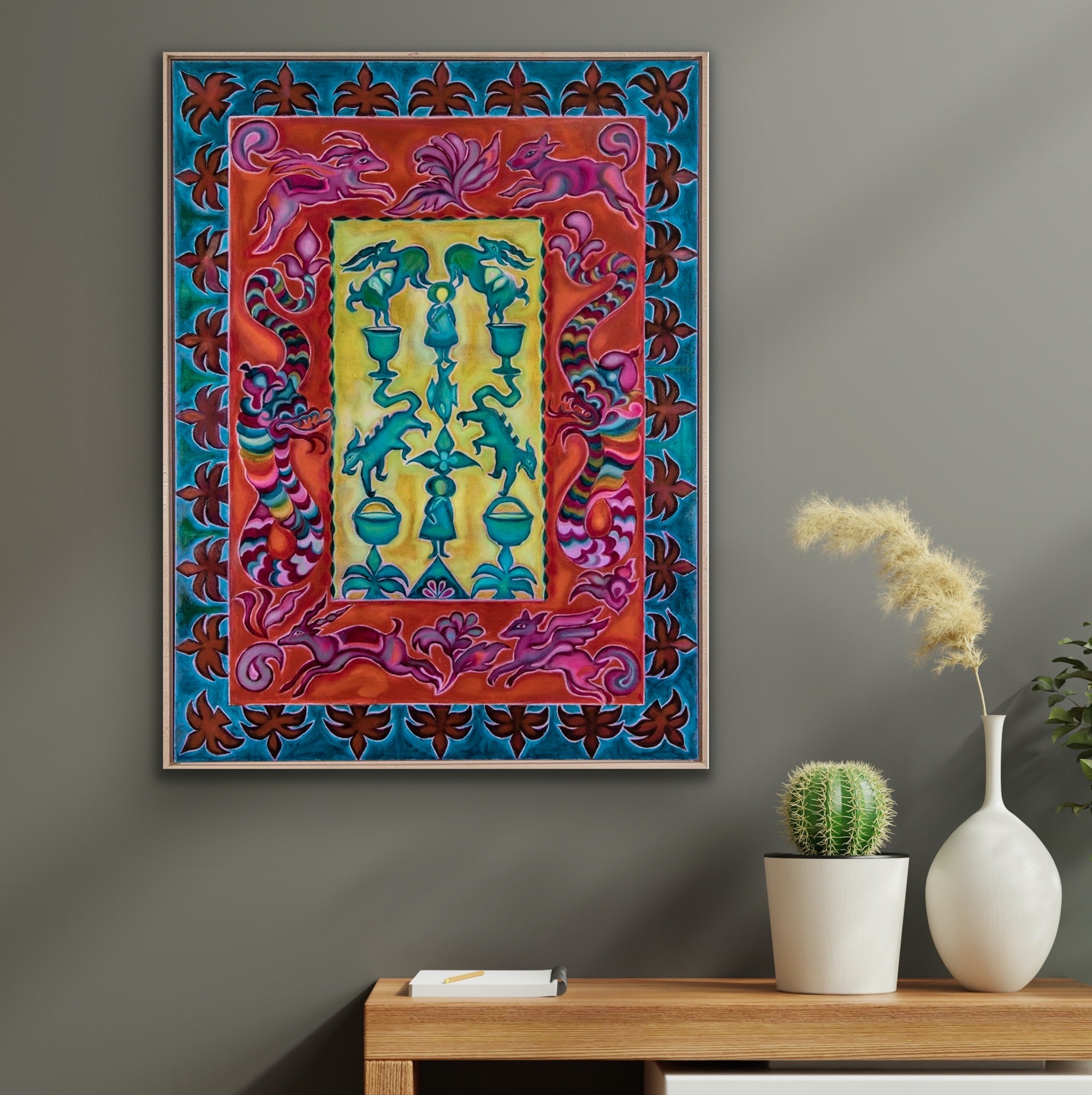 Witches Brew Tapestry, Oil on Canvas, 30x40