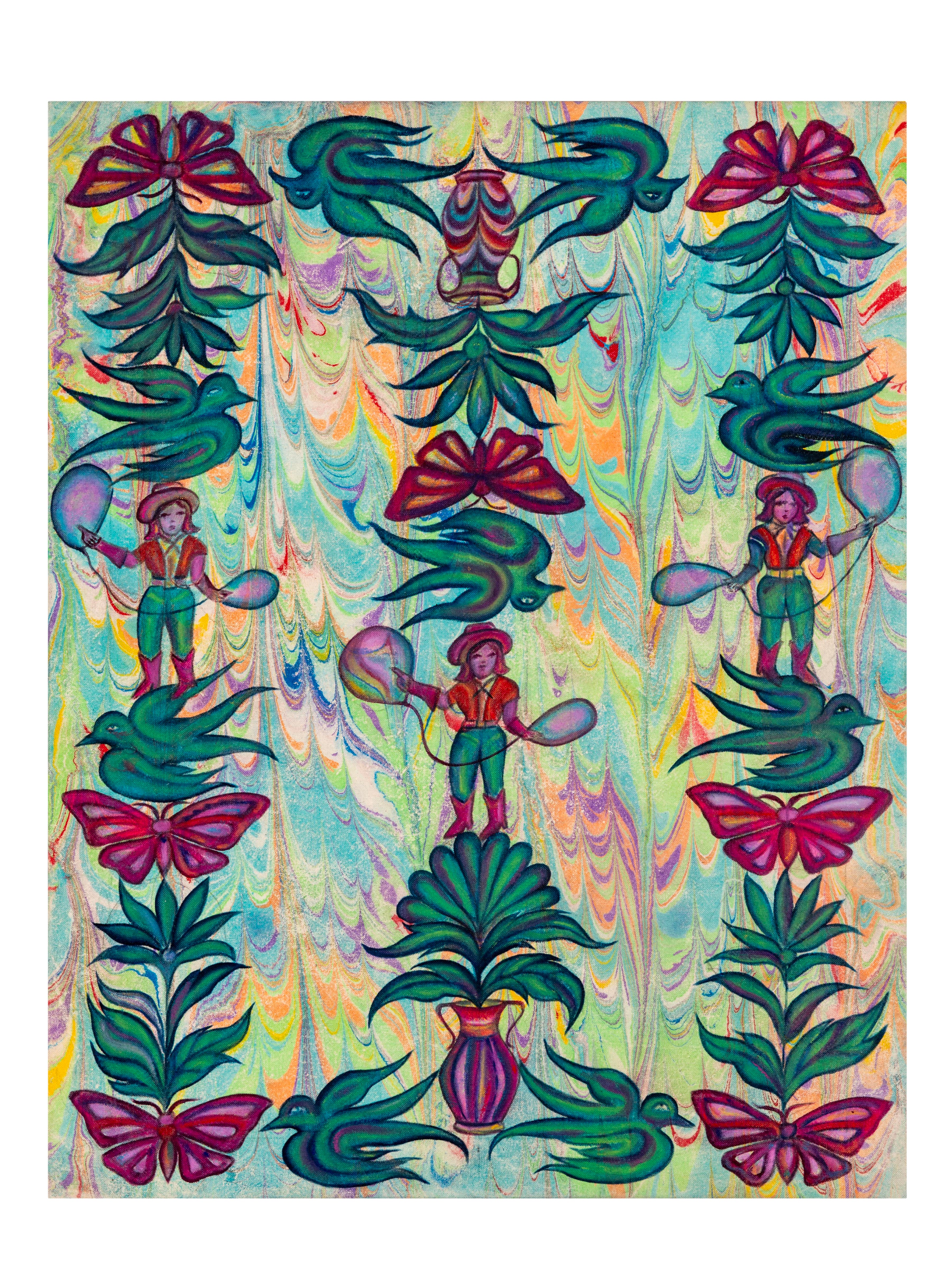 Bubblegum Cowgirl Giclee Print