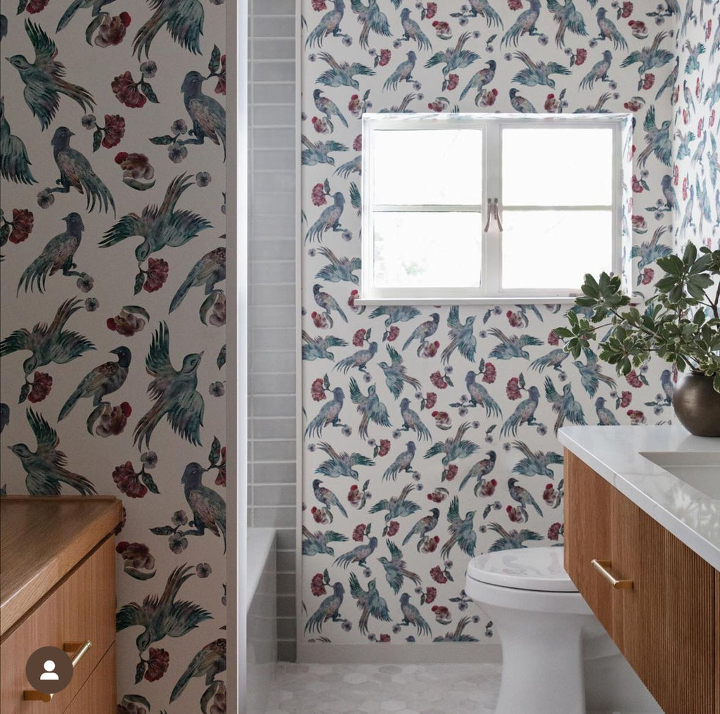 Jade Birds Linen